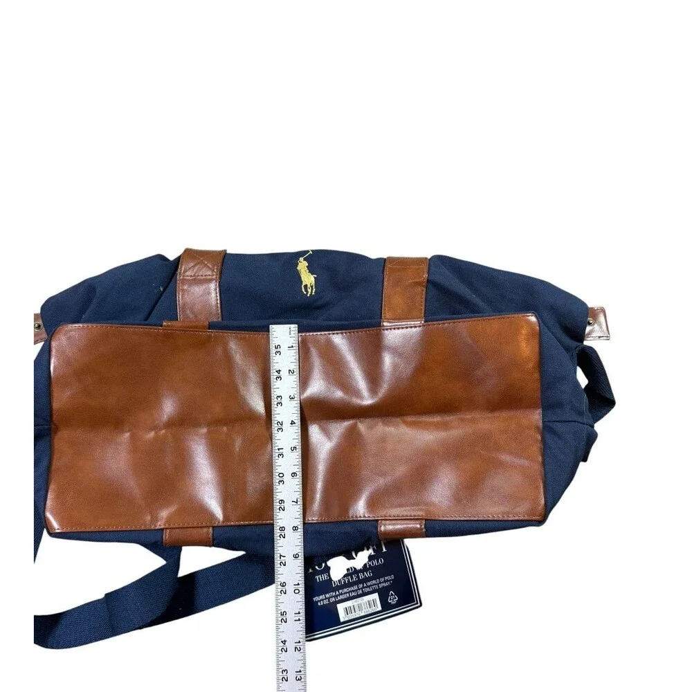 Ralph Lauren Polo Carry On Weekender Duffle Bag With Shoulder Strap Tote NWT
